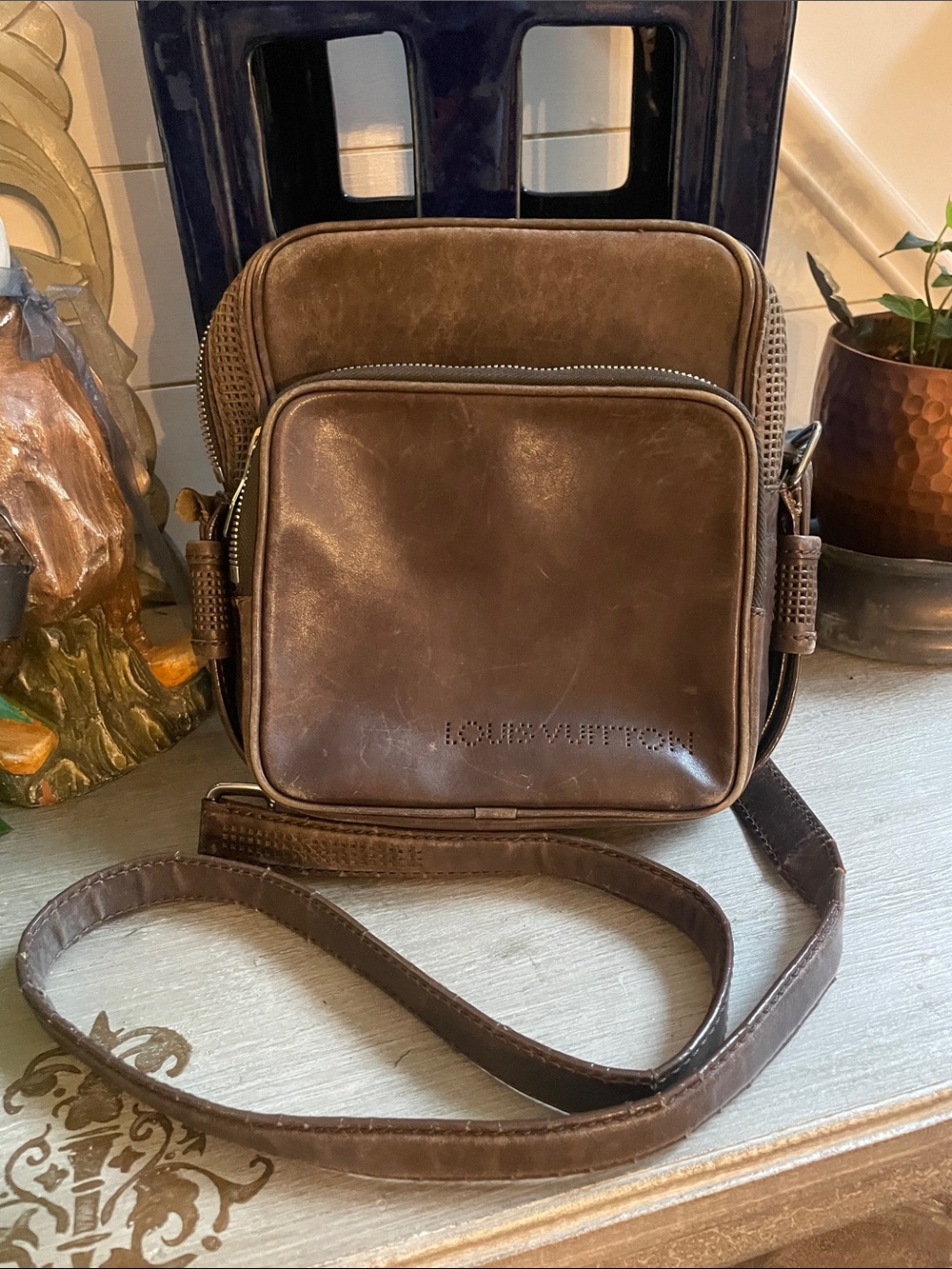 PROJECT: Louis Vuitton Bequia Leather Trotter Crossbody Bag
